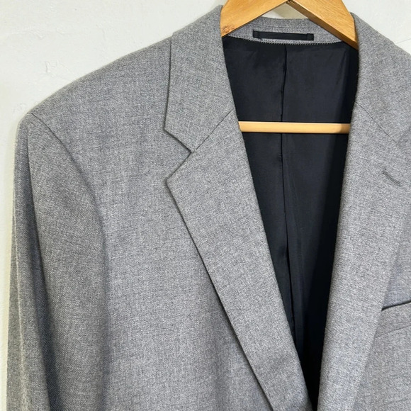 THEORY Virgin Wool Blazer Sport Coat Dilano M Delegation Gray Two Button, 42R - Picture 4 of 16